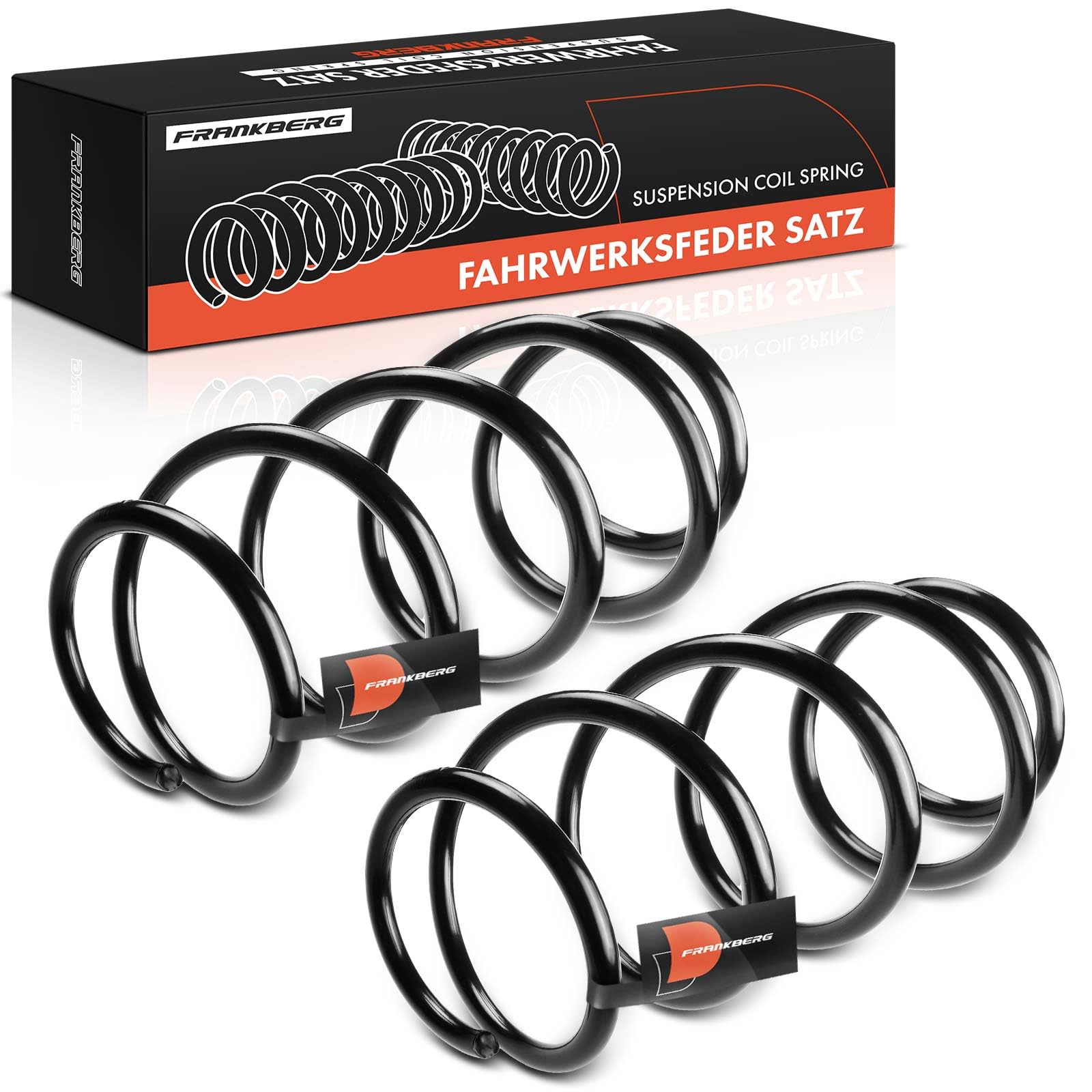 Frankberg 2 muelles de suspensión para eje delantero 51812165 | Compatible con: Grande Punto 199, Punto Evo 199