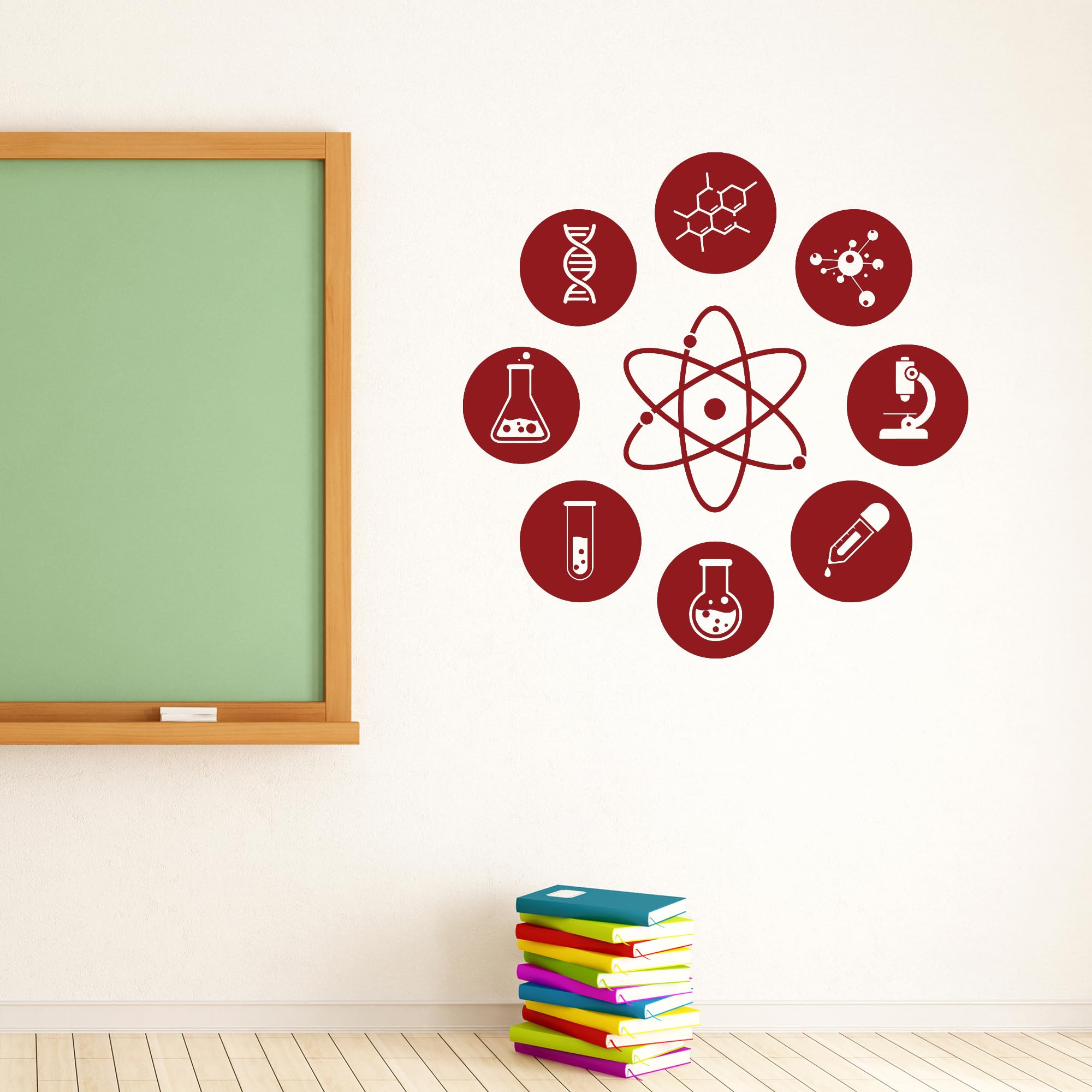 Amazon.com: Vinyl Wall Decal Science Atom Electron Science