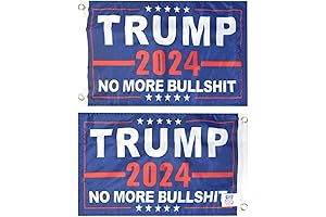2024 No More BS Bullshit 12x18 Fade Resistant Double Sided Premium Quality 100D Nylon Flags