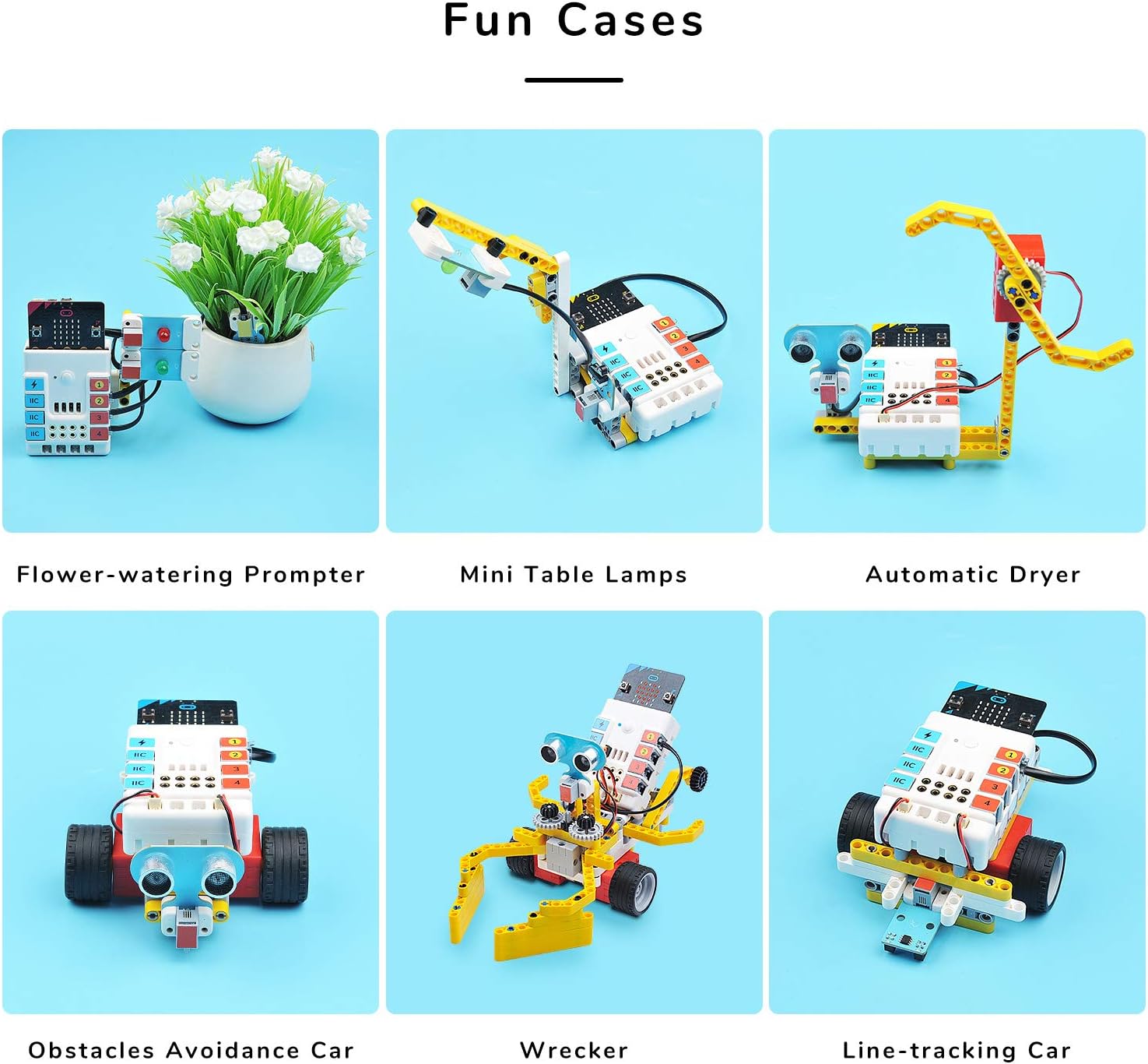 One-Day Sale: Up to 80% Off ELECFREAKS microbit Nezha Inventor Kit Planet X Starter Sensors with 36 Learning Projects and 400+ Bricks, Micro:bit NeZha Expansion Board with 900mAh Lithium Battery(Without Micro:bit)