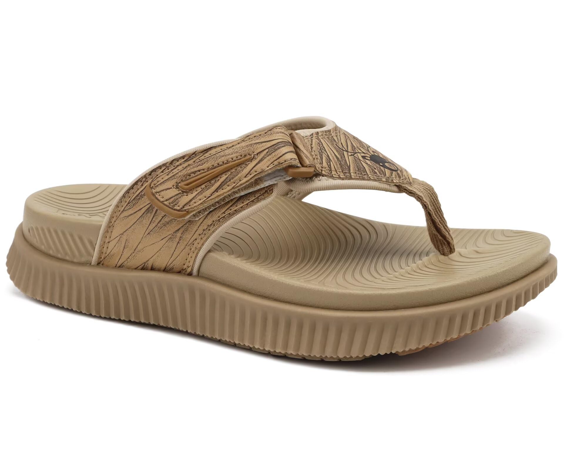 KuaiLu Men's Orthotic Cushion Flip Flops Recovery Walking Athletic Sandals