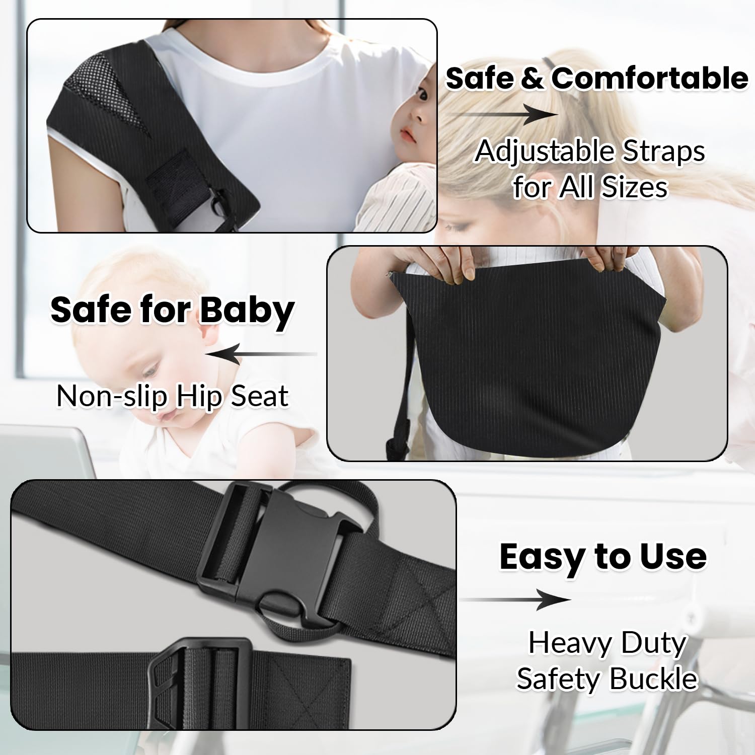 Baby Sling Carrier | Adjustable Front & Back, Adjustable Sling Easy Toddler Carrier Comfortable Baby Wrap Carrier Baby Carrier Wrap for Newborn Up to 6M-3 Years(Corduroy) — view 6