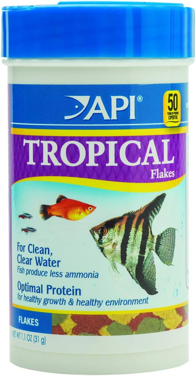 Flakes Tropical Fish Food, 1.1 OZ (31g)