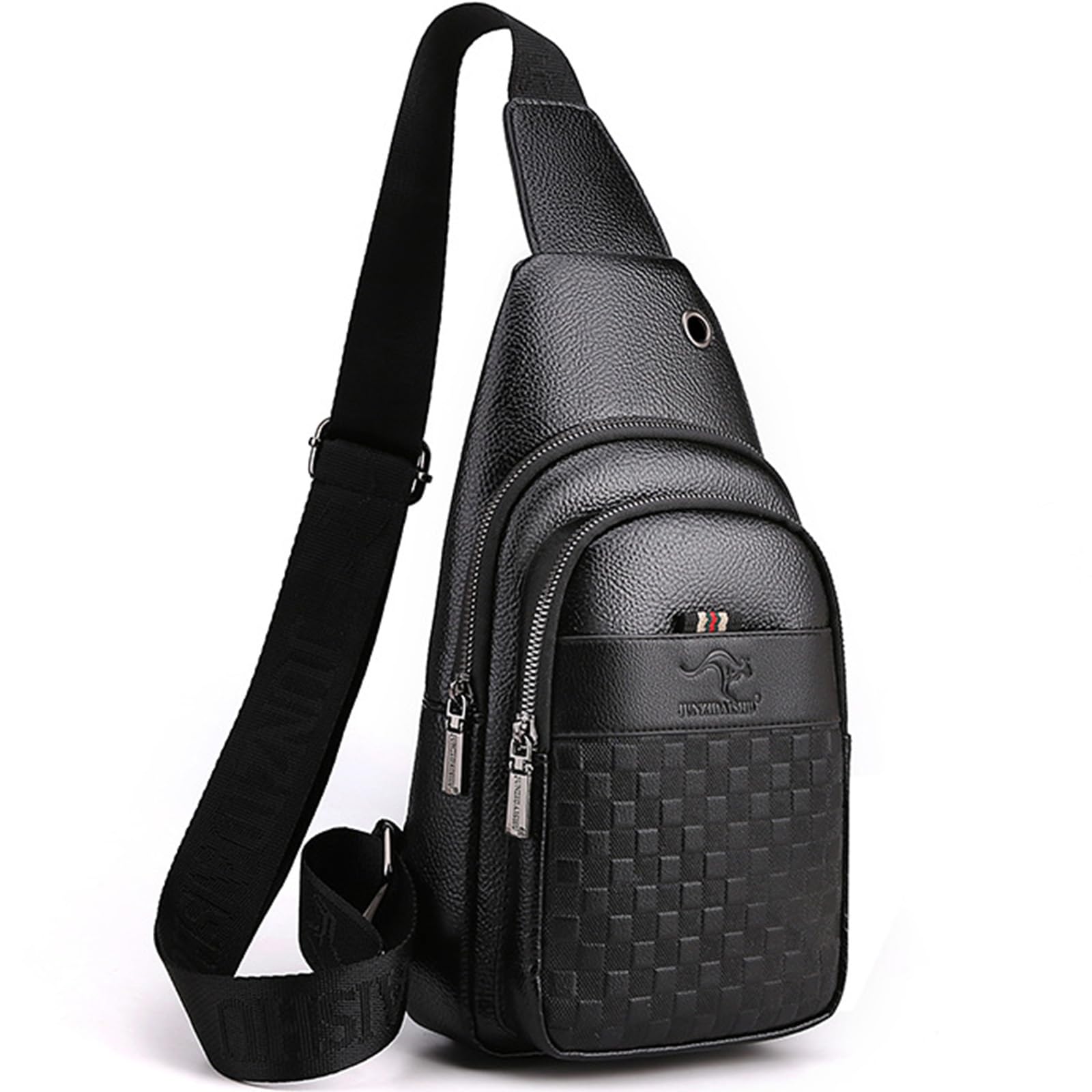 WenbonesBorsello Uomo Tracolla Zaino Monospalla Uomo Pelle Borsa a Tracolla Piccolo Impermeabile Spalla Sling Bag Piccolo Crossbody per Lavoro,Sport e Tempo Libero, Ciclismo, Sport e Viaggi