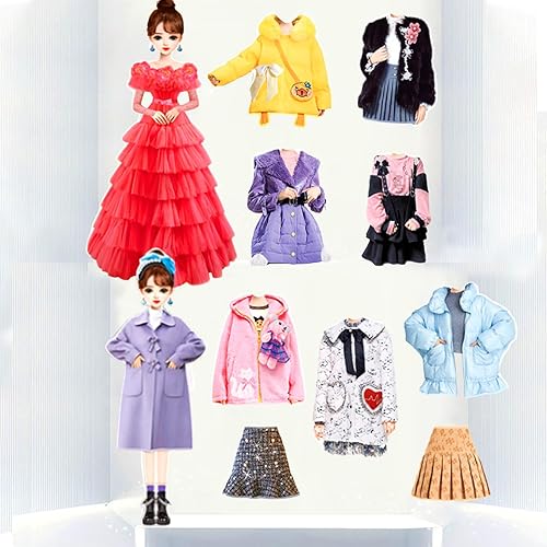 Miniatura 5 de Muñeca de papel magnética de princesa, juguetes de simulación, juego de rompecabezas para niñas de más de 3 años, aprendizaje preescolar, juego de