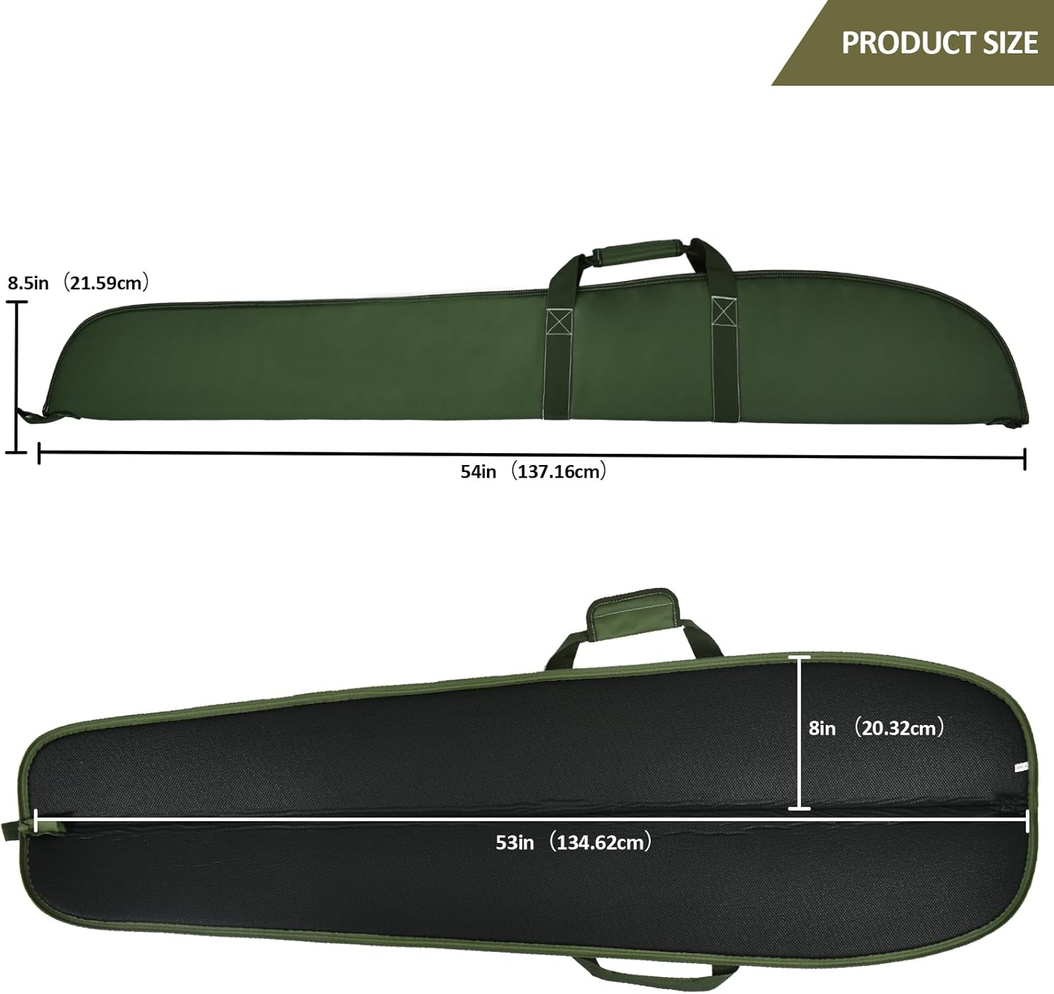 Soft Rifle Case Gun-Bag Shotgun case 52/54Inches Padded Rifle Carrying Case for Hunting and Shooting