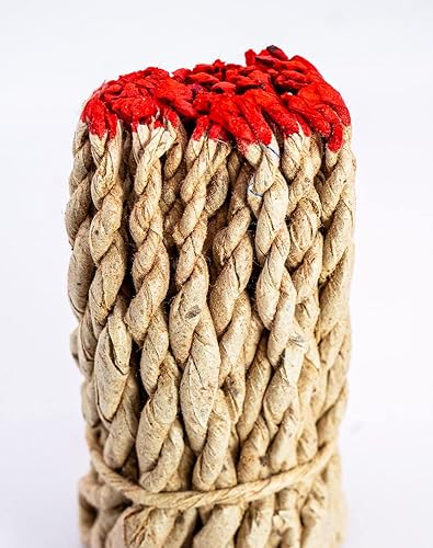 Miniatura 5 de Incienso de cuerda tibetano orgánico hecho a mano, hecho en Nepal, 2 paquetes (90 piezas) de 3.5 pulgadas