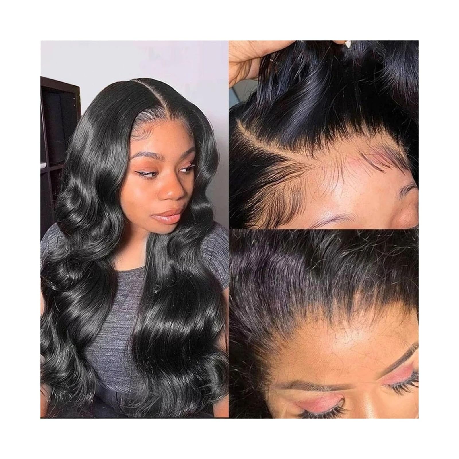 Peruki z koronką falową Body Wave 13x6 koronkowe peruki z ludzkich włosów dla czarnych kobiet, HD przezroczysta koronkowa peruka na przód 14-40 cali Remy włosy koronkowa peruka z kręconymi włosami Per