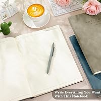 Vista 5 de SATINIOR 5 Pack A4 Notebooks Large Journal 360 Pages Leather Softcover Hardcover Notebooks Thick Paper Lined Note Writing Notepad for Travel Office