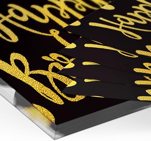 Miniatura 4 de Bayson 50 manteles individuales desechables de papel con lunares dorados para cumpleaños, bodas, fiestas, cenas, cocina, decoración de 11 x 17