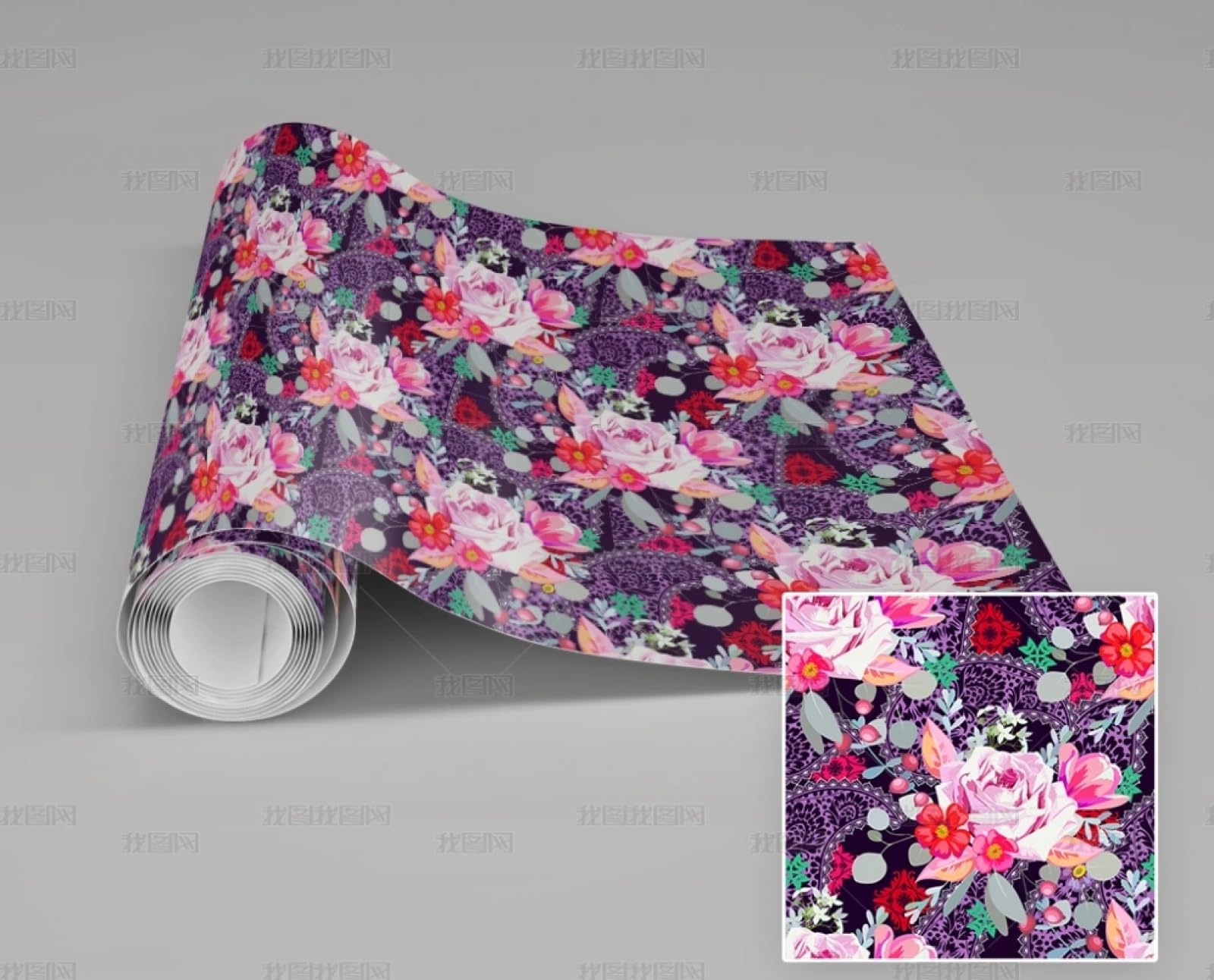 Papier peint autocollant adhésif pour meuble et vinyle imperméable armoire