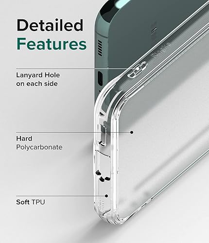 Miniatura 6 de Ringke Fusion evita manchas grasas Compatible con Samsung Galaxy S22 Plus, tecnología antihuellas, fácil de sostener, se siente aterciopelada suave