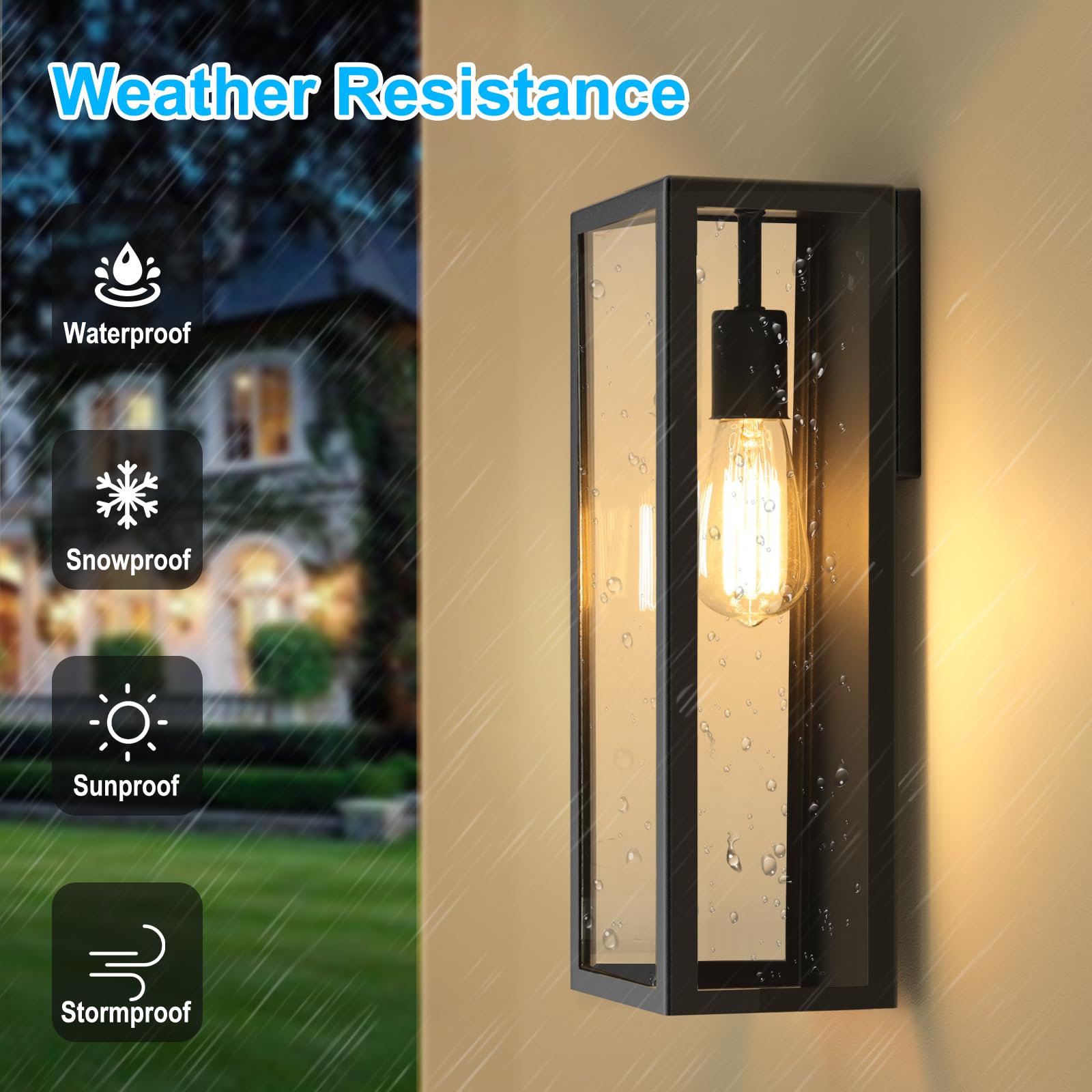 Amazon.com: VerRon 2-Pack Outdoor Wall Lanterns, 16” Exterior