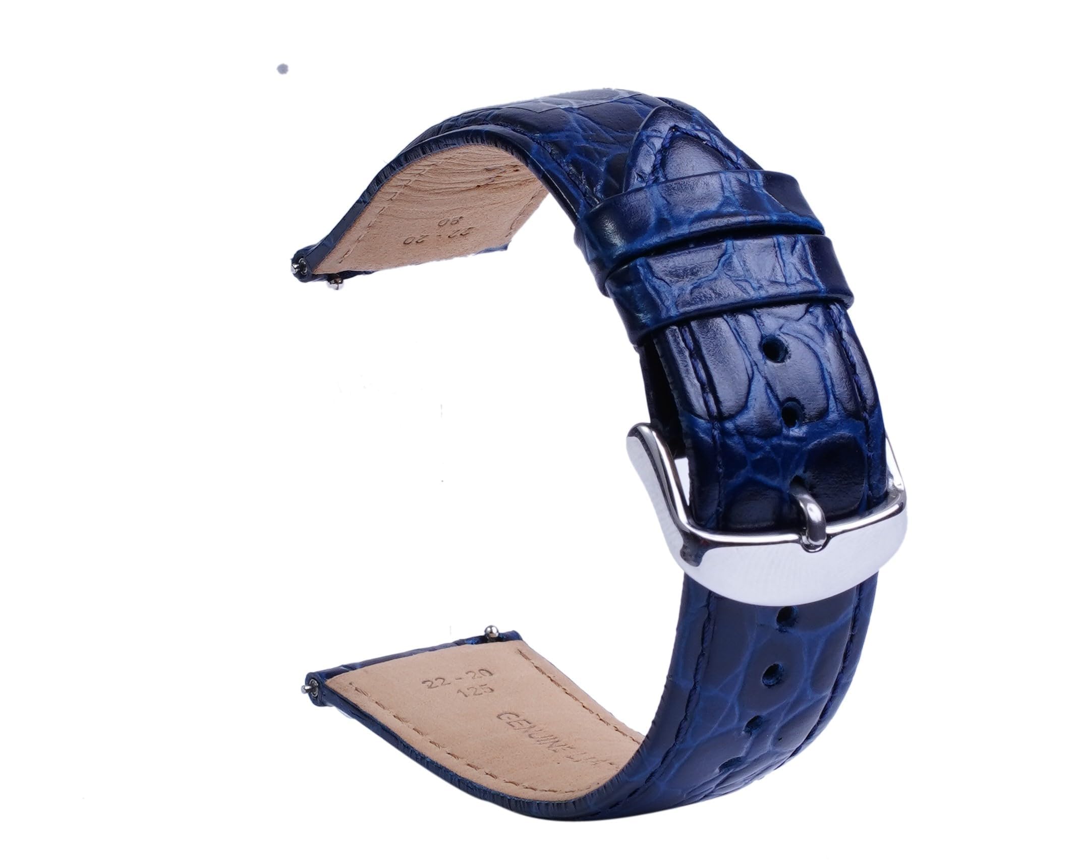 Bharat Origins BHA79662006 Quick Release Watch Band 22mm 20mm 18mm, NAVY BLUE Leather Watch Bands for Samsung Galaxy Watch 5/4/3 | Huawei Watch | Fossil Watch | Amazfit Watch | Oneplus Watch | Pebble Watch | Seiko Watch | Casio Watch | Citizen Watch  (B0D2RLC9RL) Amazon Price History, Amazon Price Tracker