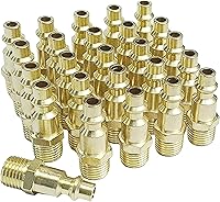 Vista 9 de Accesorios de manguera de aire, kit de acoplador de aire NPT hembra de 1/4 de pulgada, 12 piezas de accesorios de compresor de aire, accesorios