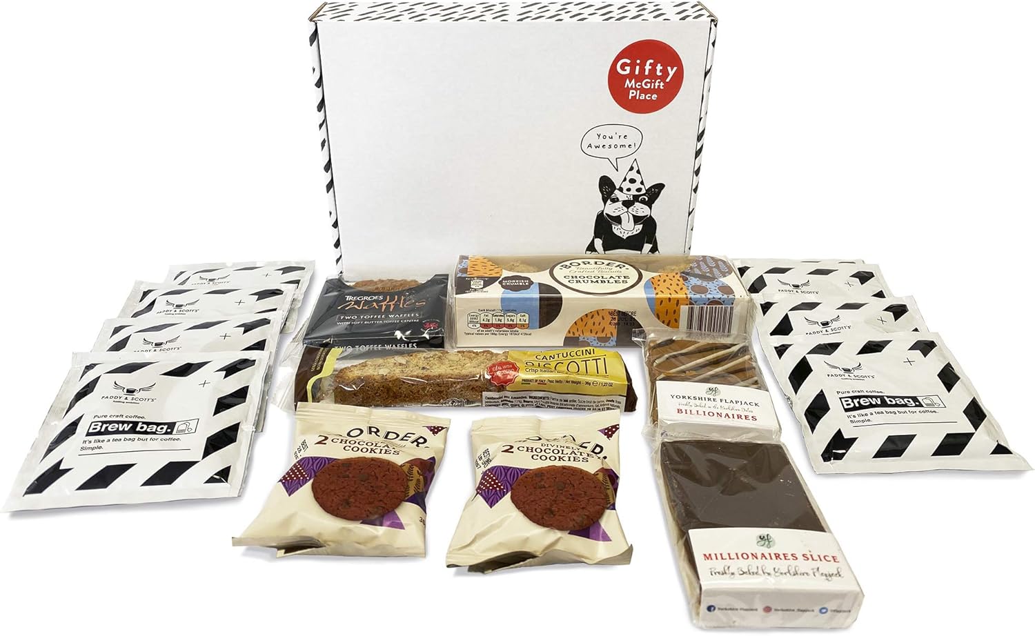 Coffee Brew Bags Gift Hamper Paddy & Scotts Coffee Brew Bags, Toffee