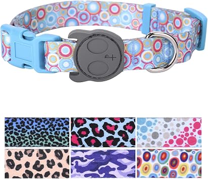 PetANTastic Best Adjustable Large Dog Collar Durable Soft & Heavy Duty with Wild Leopard Dots Design, Outdoor & Indoor use Comfort Dog Collar for Girls, Boys, Puppy, Adults