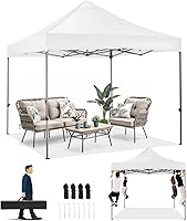 Vista 43 de COBIZI toldo emergente de 10x20 pies, resistente, con 6 paredes laterales, fácil de montar, para eventos comerciales al aire libre, 100%
