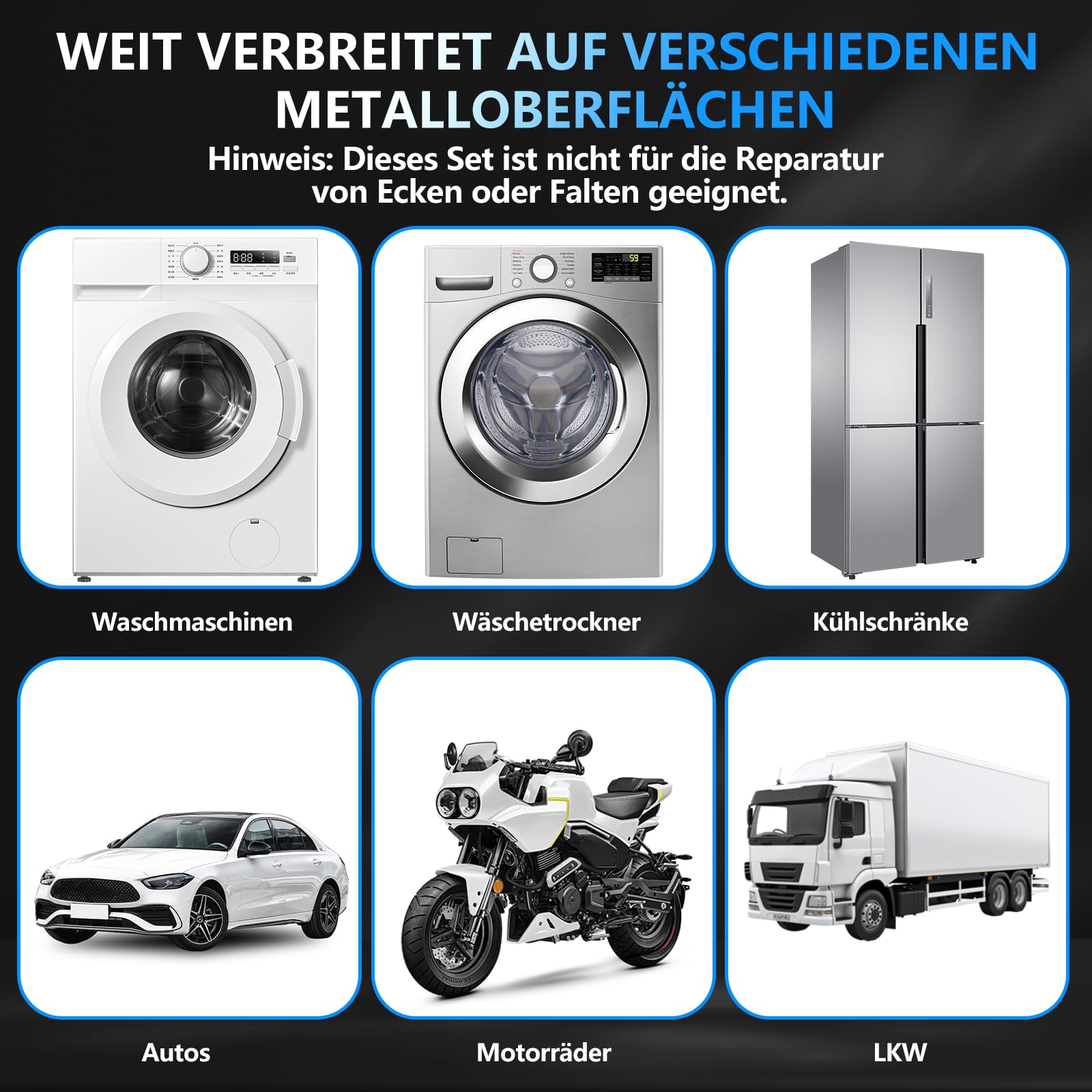Auto Dellen Reparaturset 119Pcs - Auto Reparatur Ausbeulwerkzeug Lackfreies Dent Reparatur Puller Kit Karosserie Beulen Ausbeulwerkzeugset für Hagelschaden Fahrzeug Dellen
