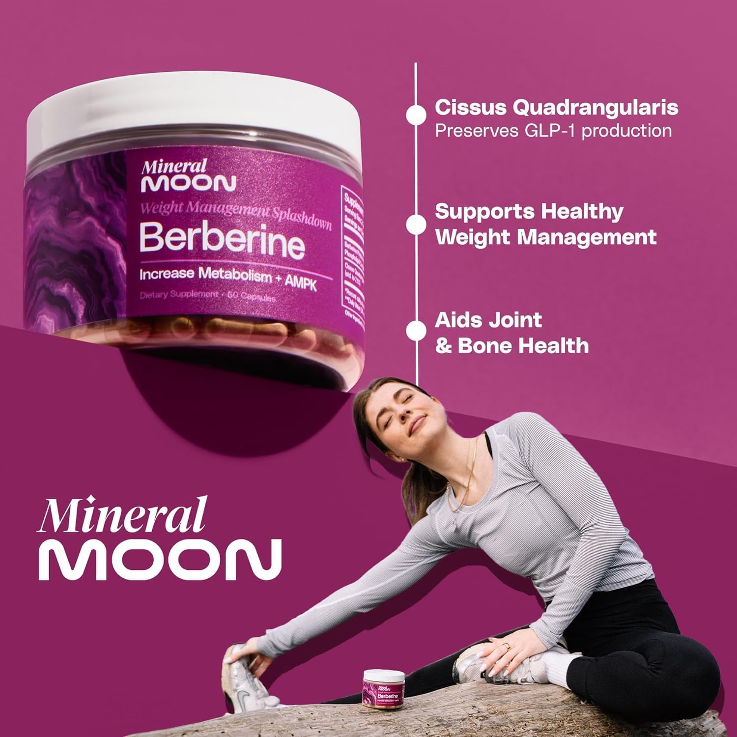 Premium Berberine Supplement Body Composition, 60 Capsules - with Cissus Quadrangularis & Berberine Phytosome - Supports Overall Wellness - Image 5