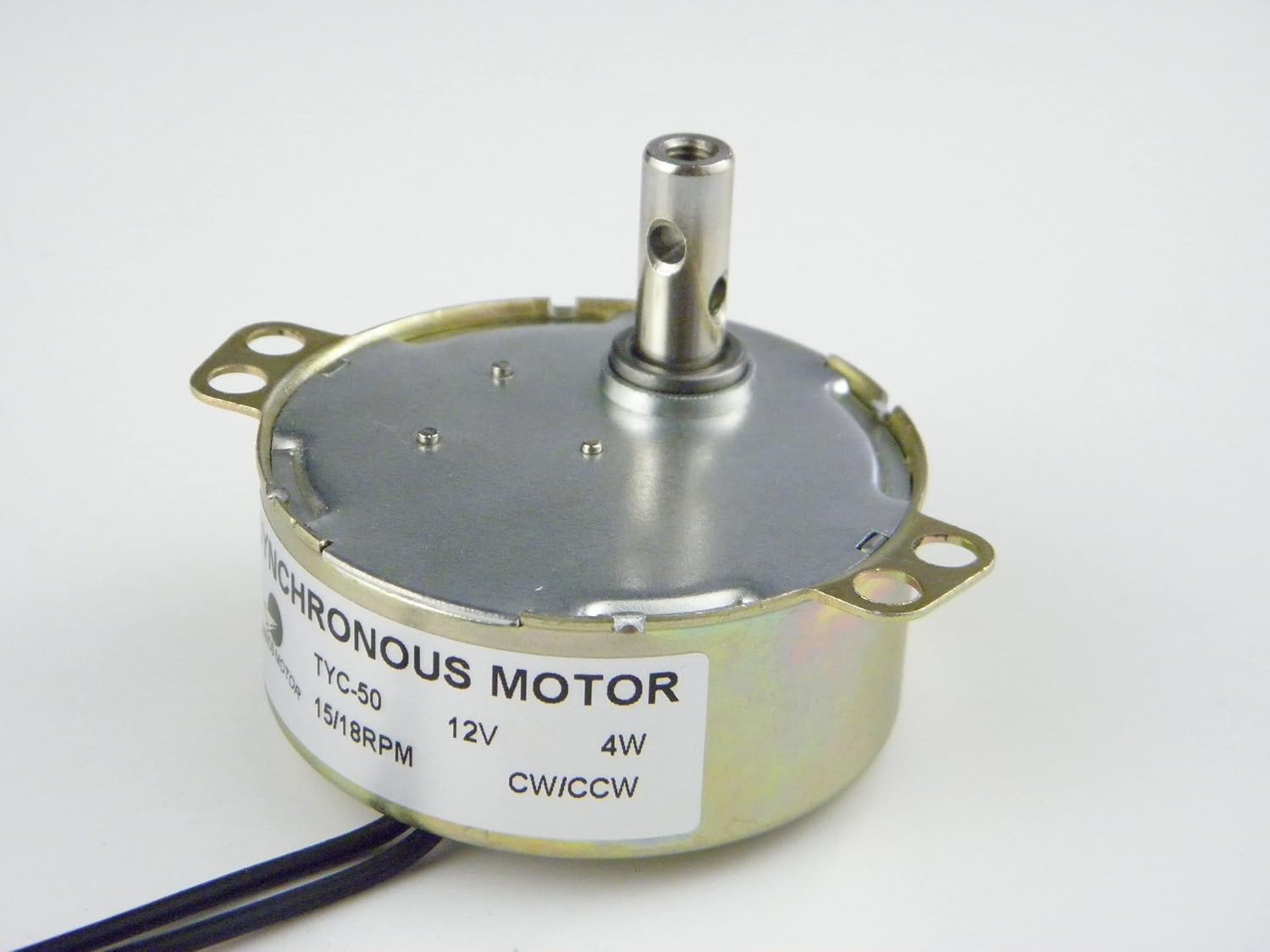 CHANCS TYC-50 Synchronous Motor 12V AC 0.8/1RPM CW/CCW High Torque Gear Motor 4W Small Motor Fan