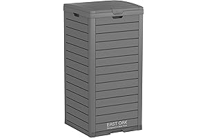 EAST OAK 38 Gallon Outdoor Bin: Your Durable and Weatherproof Trash Solution