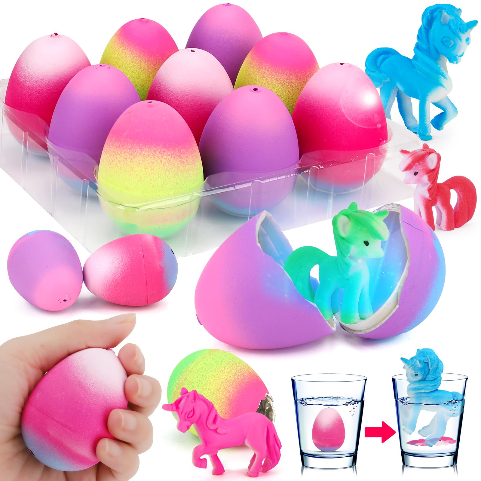 Œufs Magiques à Éclore Licorne - 6 Surprises Grandissantes Pour Enfants