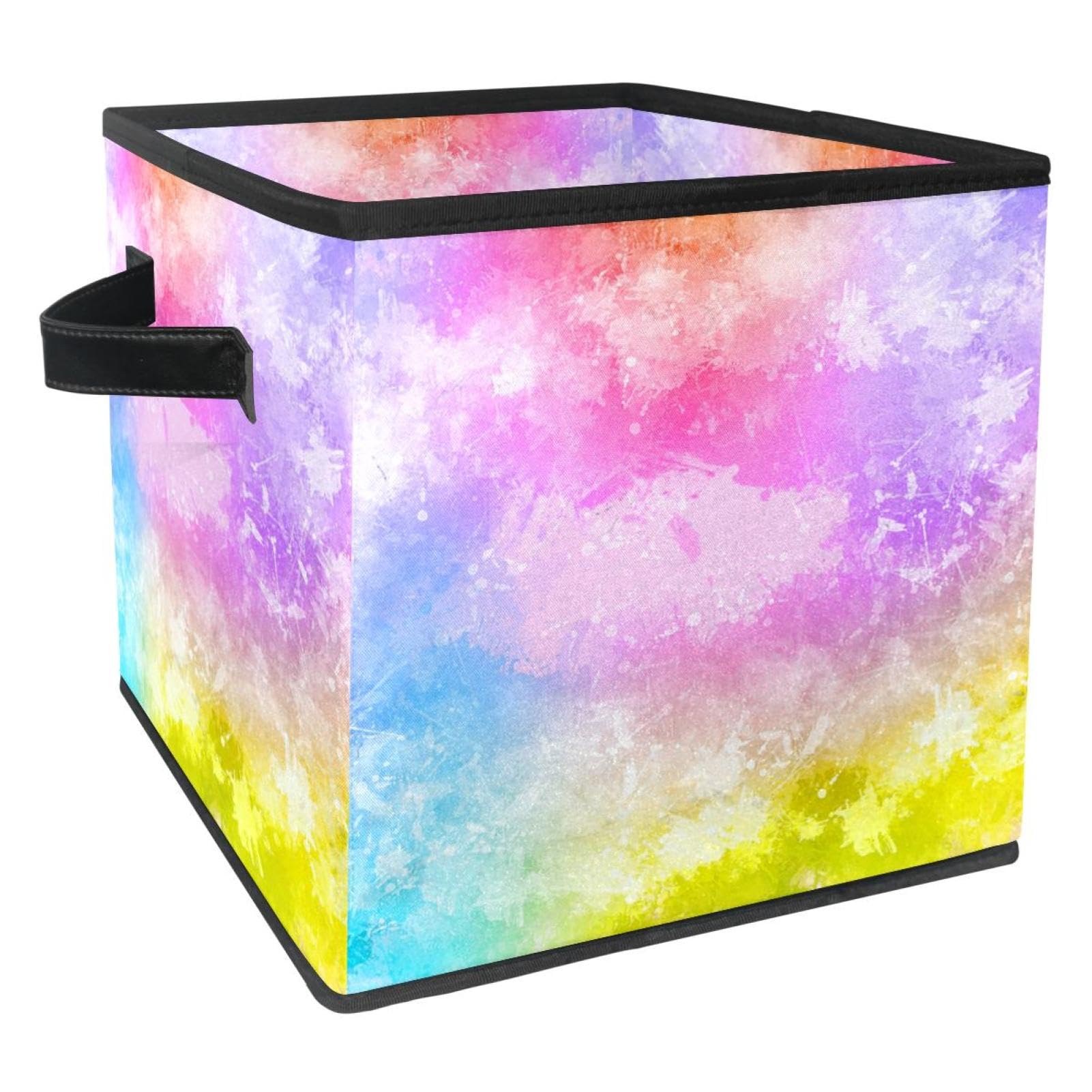 Cube de rangement pliable avec poignées solides pour jouets et livres
