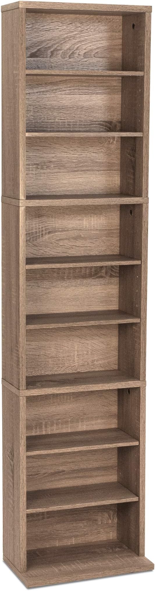 Atlantic Herrin Adjustable Media Cabinet 261 Weathered Oak PN74736269