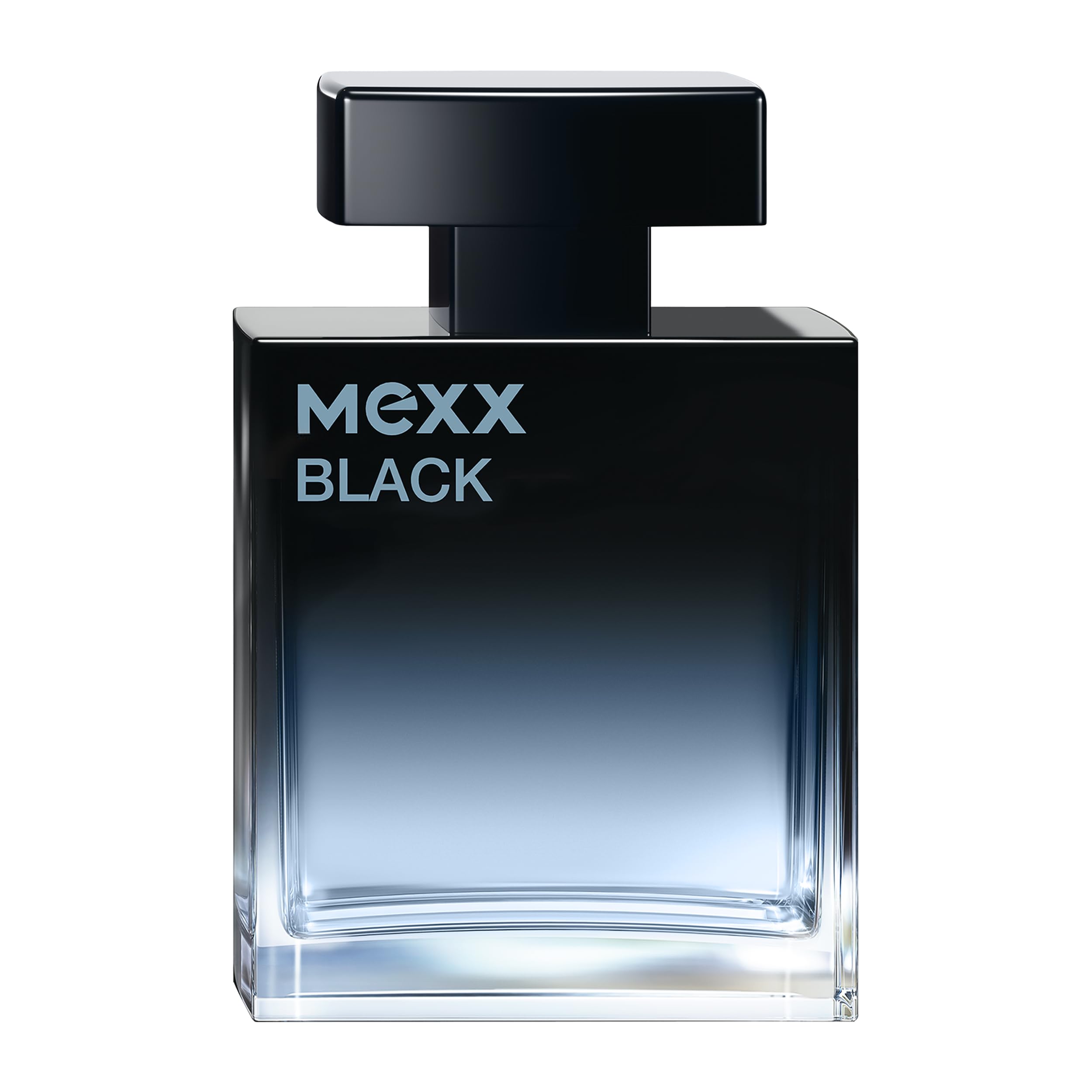 MEXX Black Eau de Toilette voor mannen, perfect voor elke gelegenheid, vegan formule, houtachtig-aquatisch, kruidige geur, frisse geur, 50 ml
