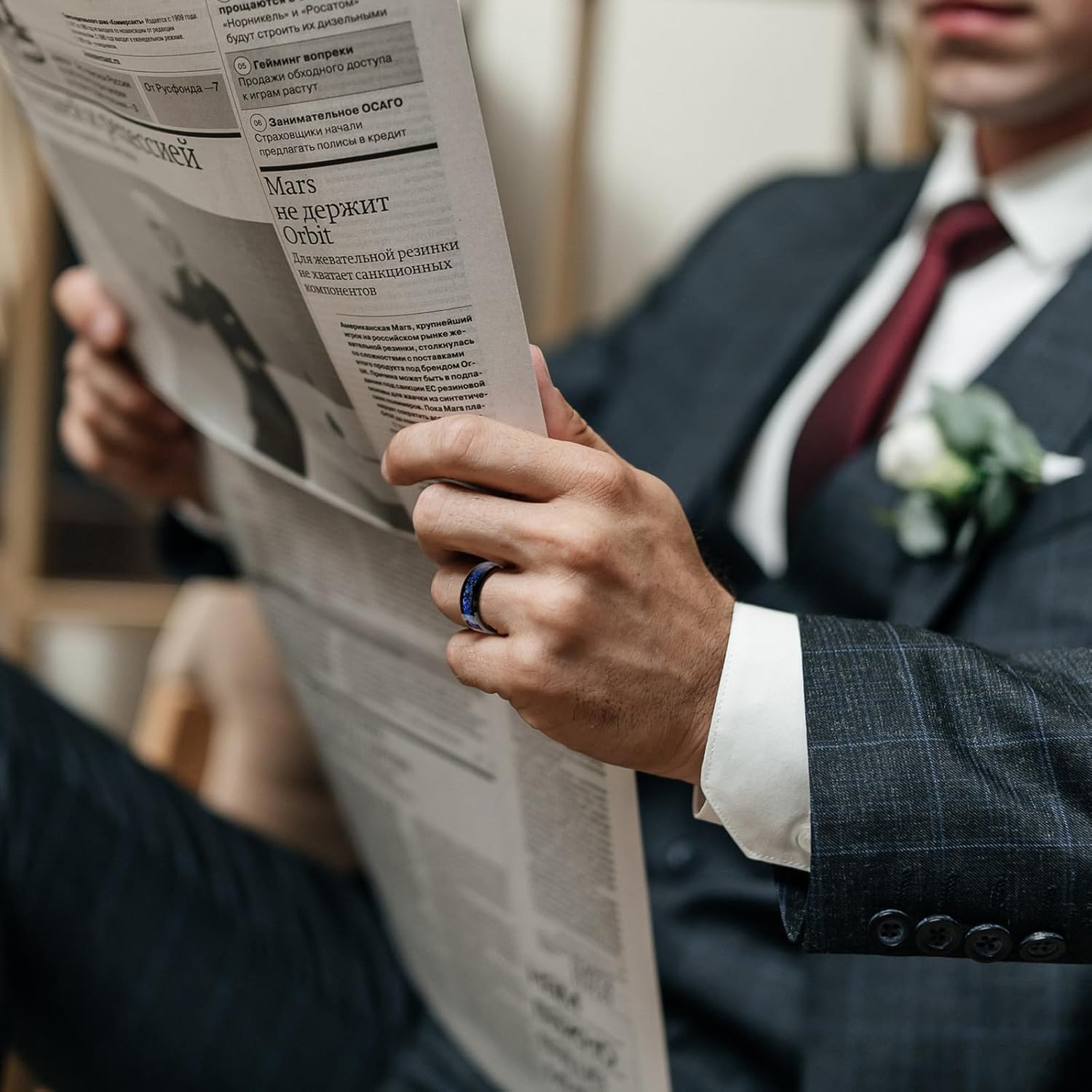 6mm 8mm Silver/14K Gold/Black Tungsten Carbide Men's Fashion Wedding Ring Suitable for Daily Wear Sizes 7 to 13 - Image 4