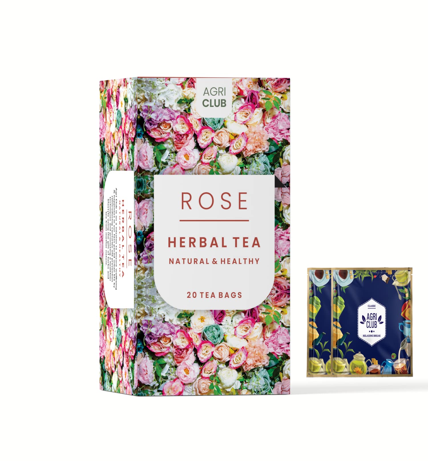 AGRI CLUB Rose Herbal Infusion Tea|20 Herbal Tea Bags|Rich In Vitamin C And Antioxidants |Caffeine Free|,100 Grams (B09TQXWDVV) Amazon Price History, Amazon Price Tracker