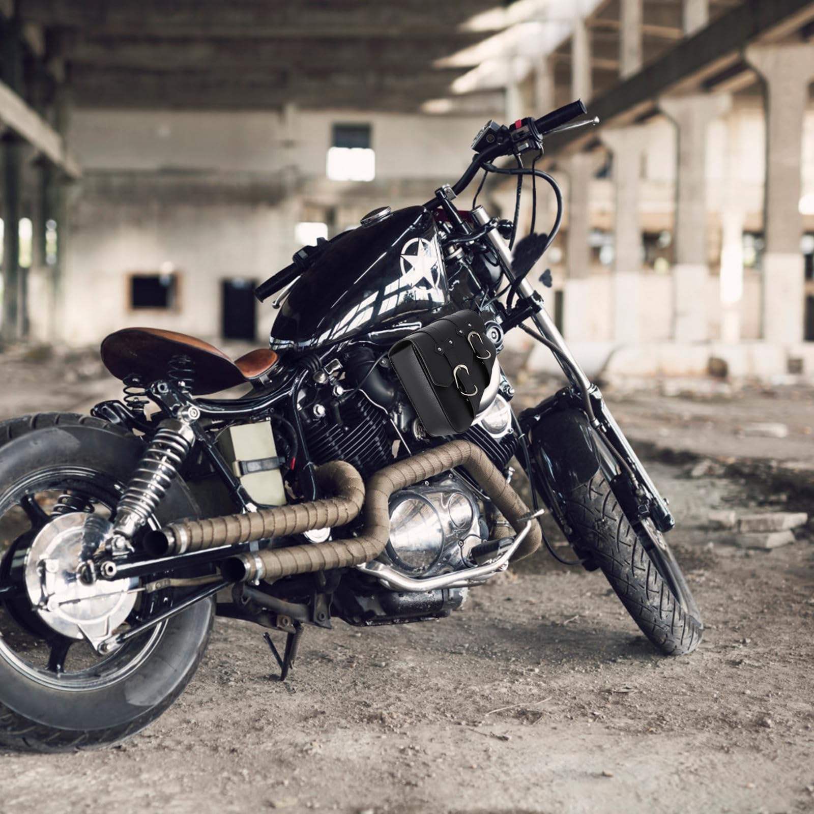 Amazon.co.jp: Mikinona バイクバッグ ツールサドルバッグ 合成皮革製 