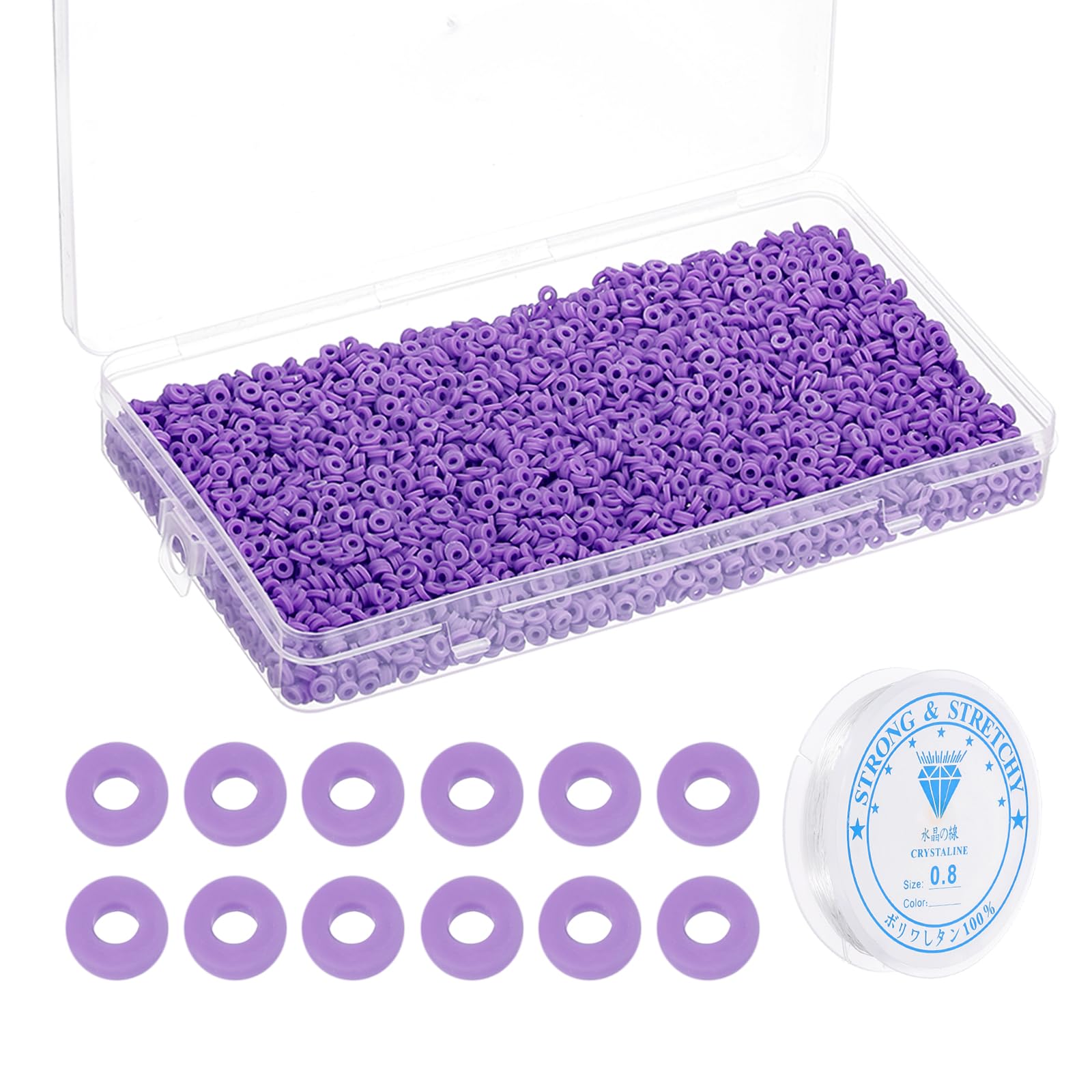 PATIKIL 4000 Pcs Clay Beads Bracelet Making Kit