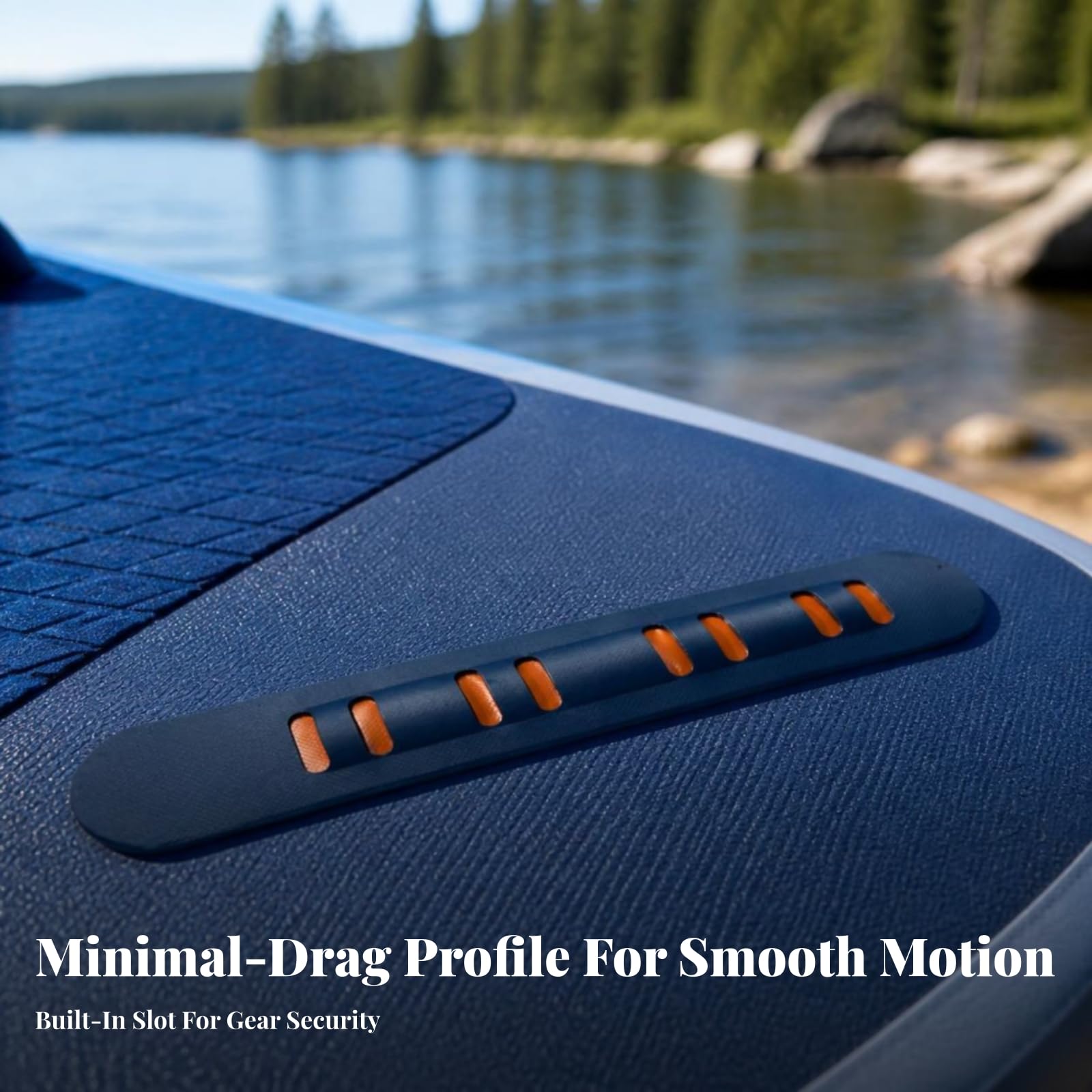 2 Pezzi Striscia Adesiva con Asole Basso Profilo, Resistente, Accessorio, per Tavole da Paddle Board