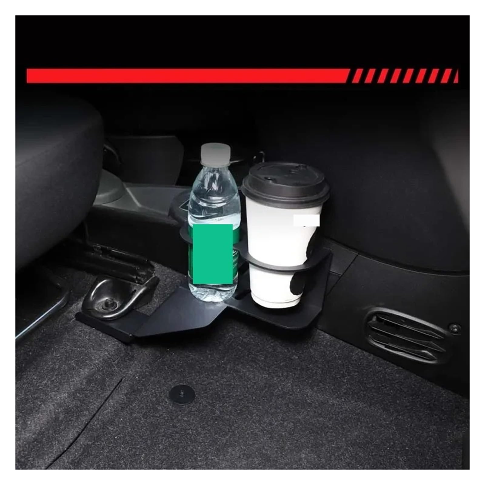 Porta Vasos Universal Coche para Fiat 500 595 2016-2025 Aleación Aluminio Expansor Asiento Pasajero Coche Soporte Taza para Botella Bebida Portas Vasoss Vehiculo