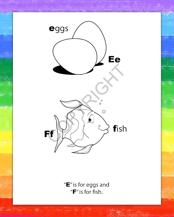 ZOCO Alphabet Coloring Books for Kids (25 Bulk Pack, Without Crayons) Preschool & Kindergarten Learning Activities ABC Letters, Puzzles, and Games Educational Classroom Supplies