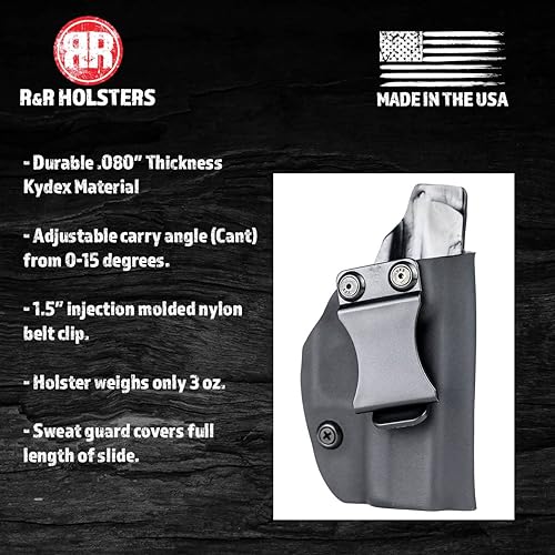 Miniatura 7 de R&R HOLSTERS OWB Kydex - Funda para remo - Negro mate