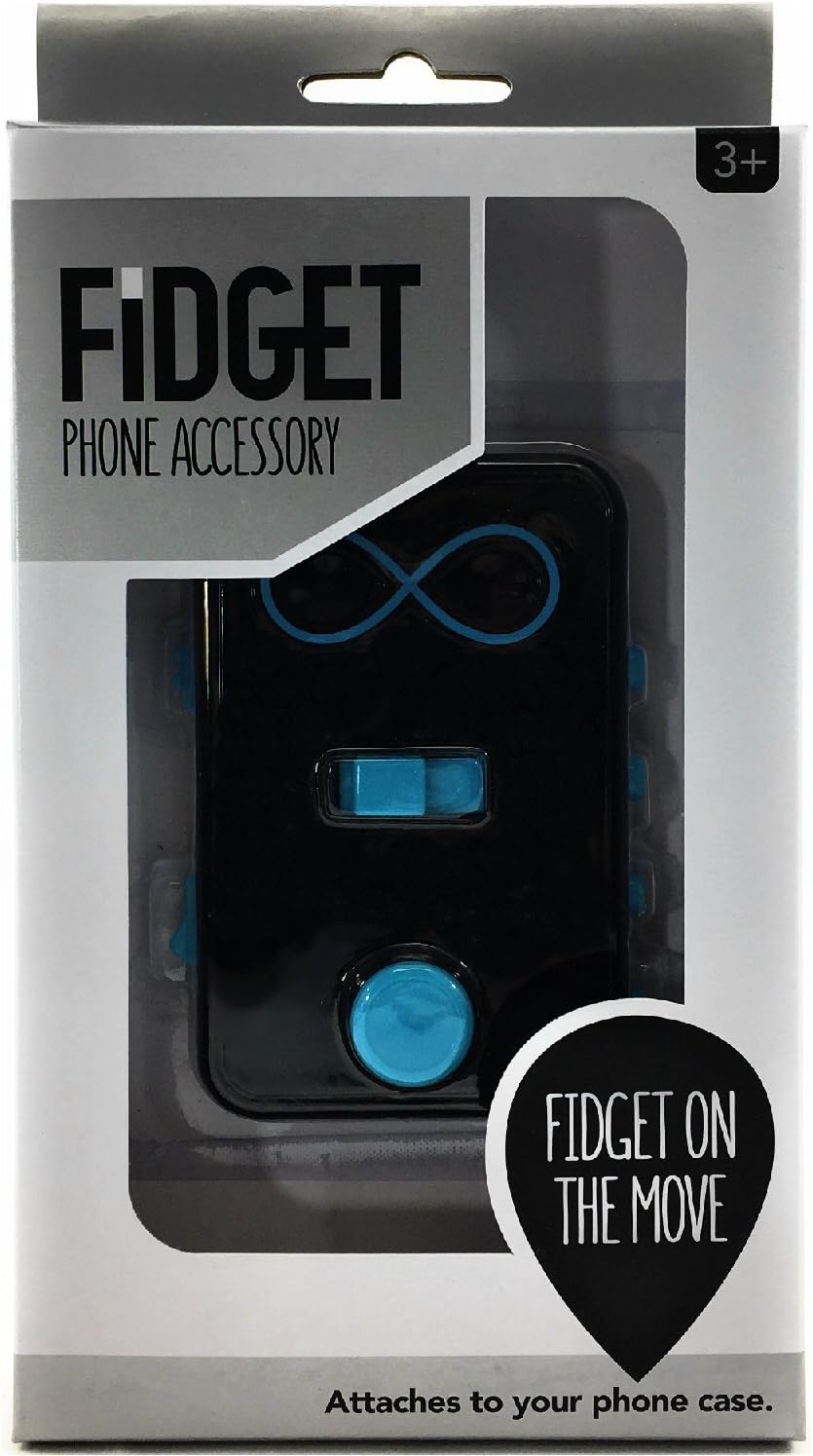 Winway Fidget On The Move Fidget Box Phone Accessory Features Finger Trace Scroll Slide Light Switch Joystick Click Buttons Compatible With Most Phones Attaches To Case Black Amazon Co Uk