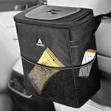 Aujen Car Trash Can- Easy-to-Install Car Accessory Interior - Leak-Proof Car Organizer and Storage B