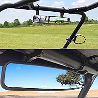 Vista 5 de Espejo retrovisor de 15 pulgadas para UTV, espejo convexo con abrazadera de 4.4 cm de repuesto para Polaris RZR Ranger 800 XP 1000 Turb Rhino YXZ