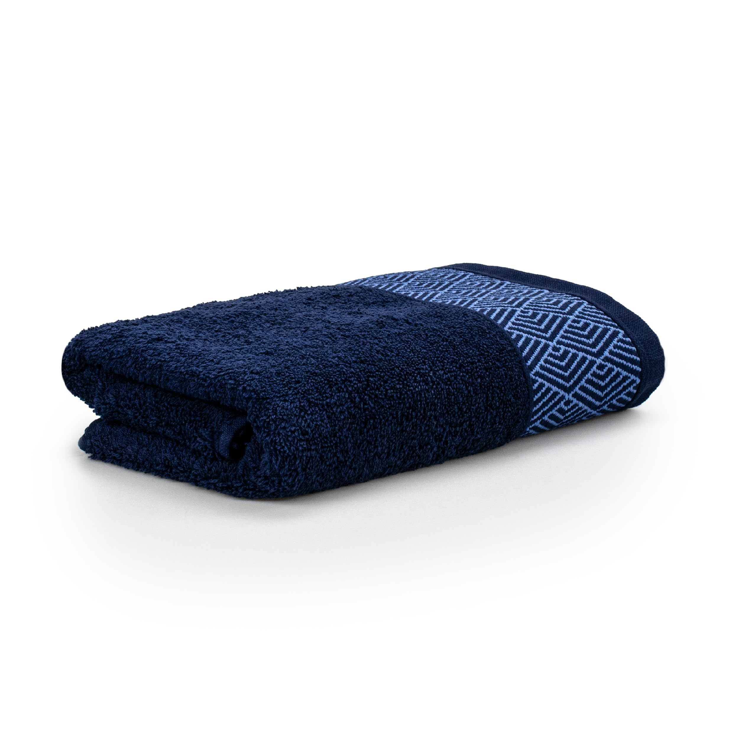 MÖVE for Frottana Geometry Hand Towel 50 x 100 cm 100% Cotton Deep Sea