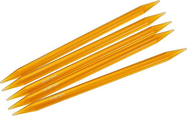 Knit Pro KP51030 20 cm x 10.00 mm Double Pointed Needles, Multi-Colour