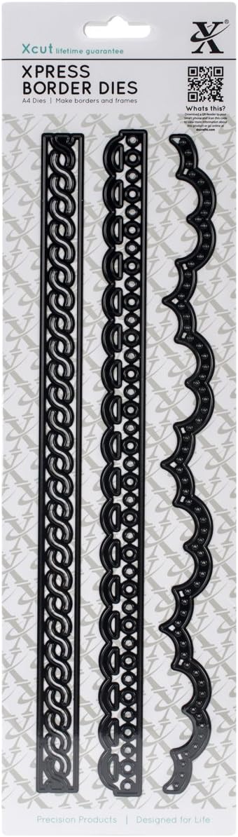 Xcut Xpress A4 Border Dies 3/Pkg-#1