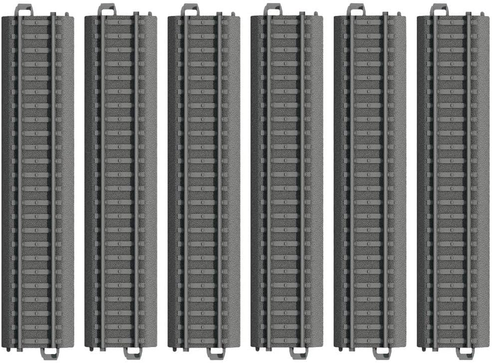 23180 Plastic Track Straight 180 mm - 6 Rails for Model Railway - Durable & Robust - Accessory Extension - from 3 Years - Track H0