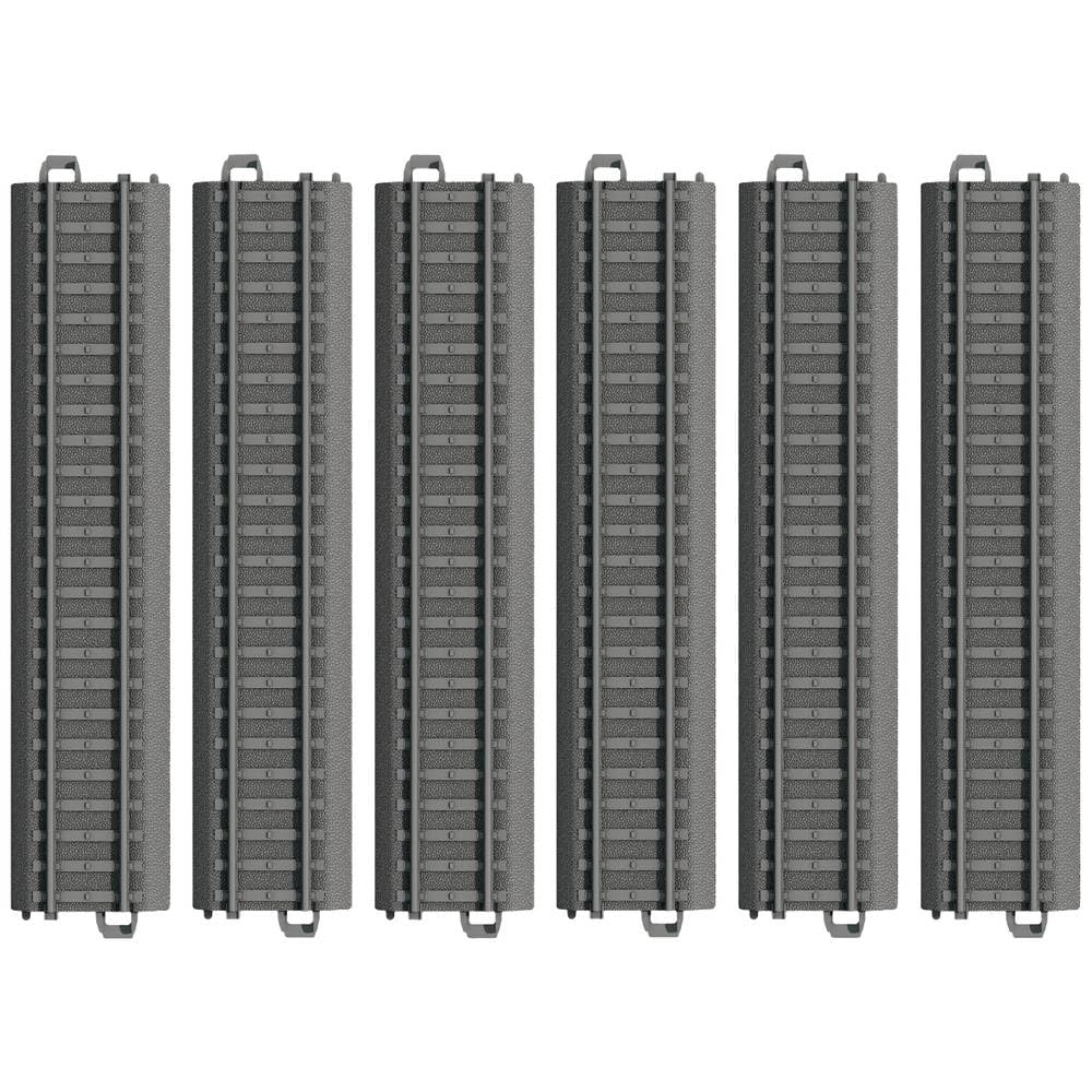 Märklin My World - 23180 Plastic Track Straight 180 mm - 6 Rails for Model Railway - Durable & Robust - Accessory Extension - from 3 Years - Track H0