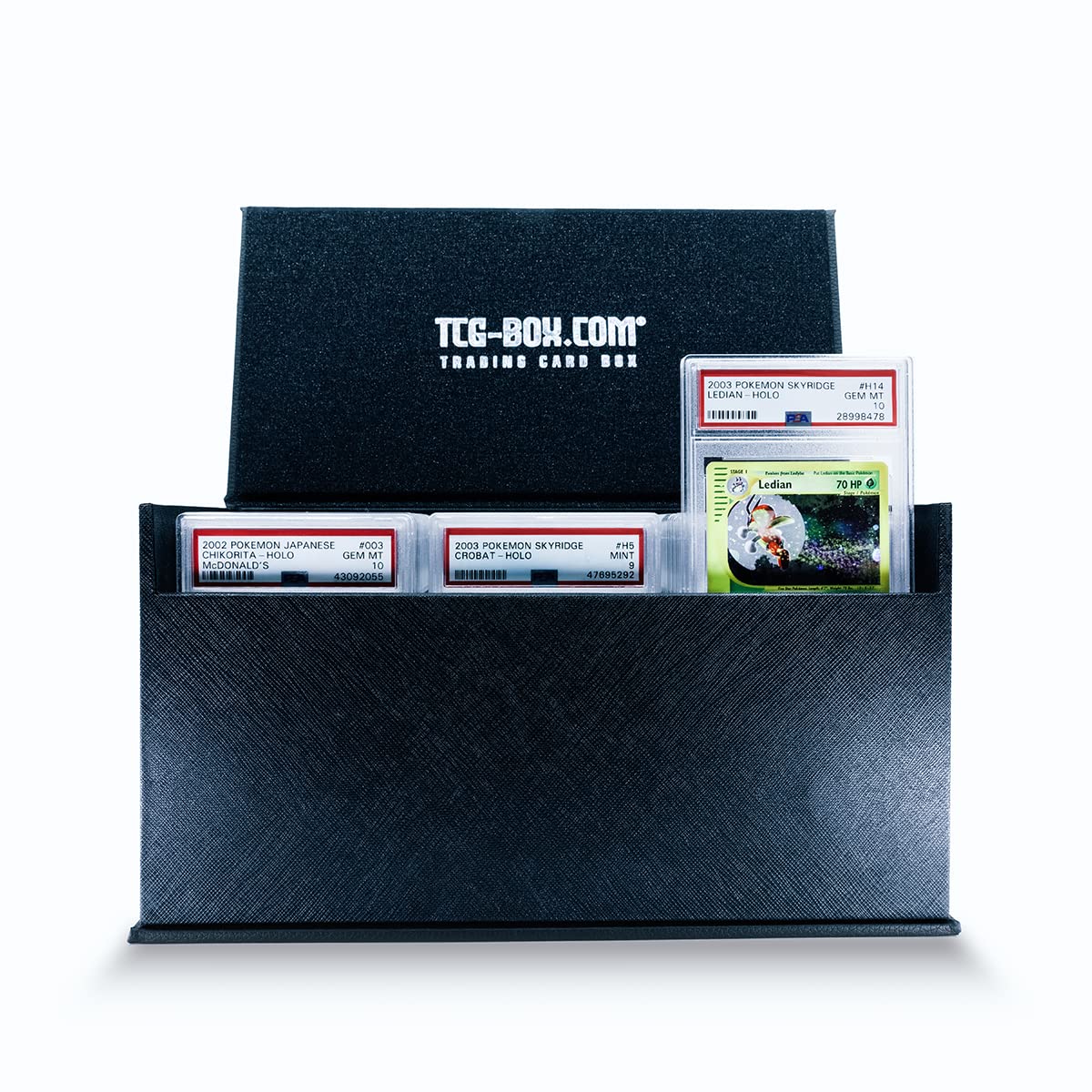 TCG-box - Trading Card Box - Graded card edition - Handmade - Made of high  materials - Magnet closure - Store up to 60 PSA, CGC, or TGA slabs