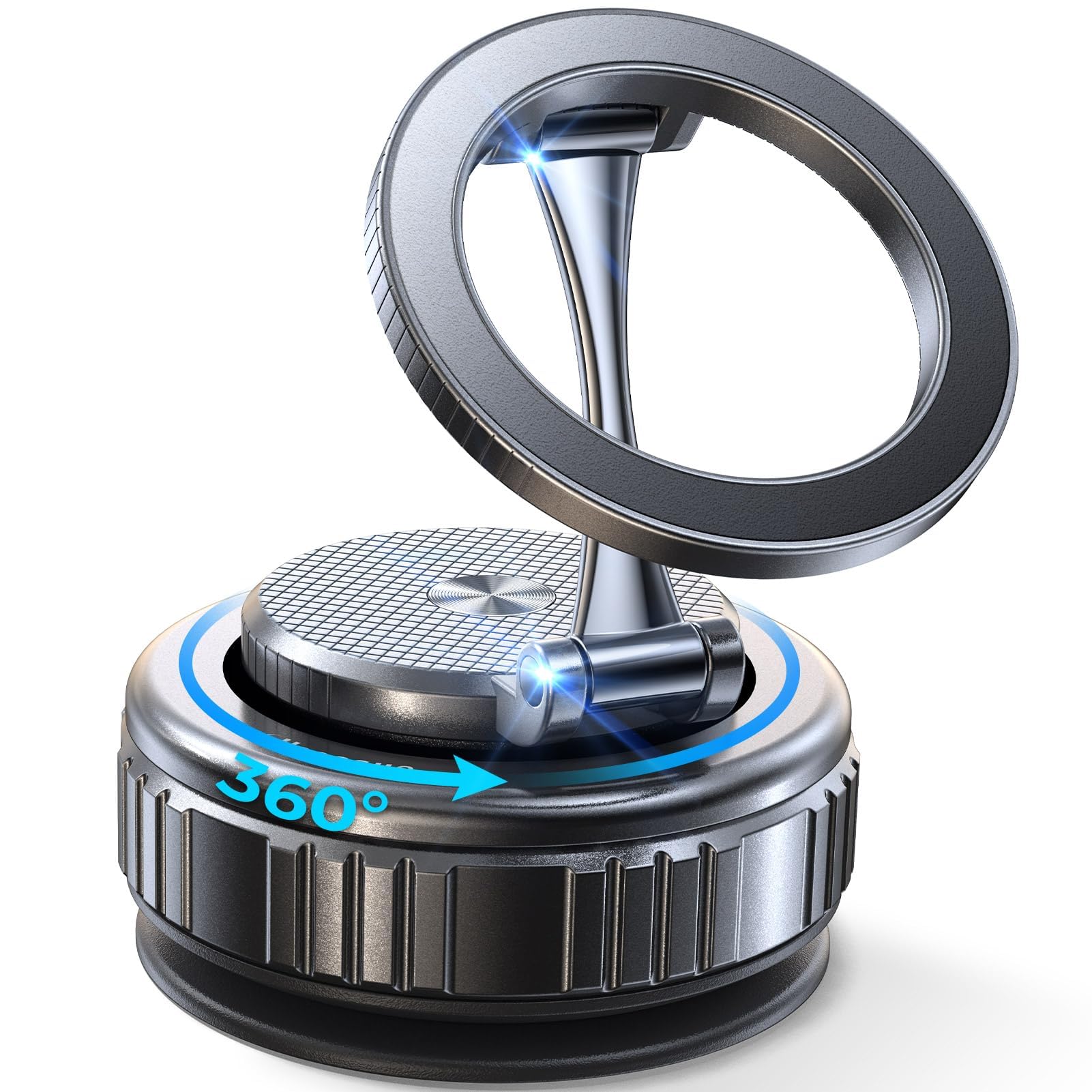 2026 Heavy-Duty Magnetic Phone Holder for Car Ultra Strong Vacuum Suction Magsafe Car Mount with Full Metal Arm