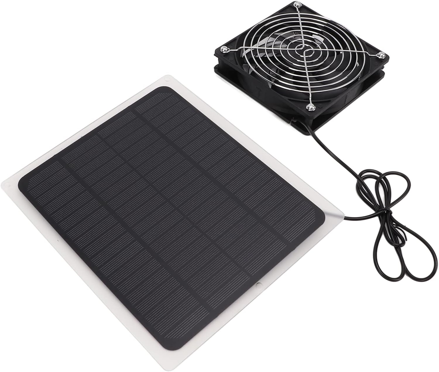 Solar Exhaust Fan Solar Panel Fan Kit 10W Cooling for Dog Chicken House for Greenhouse