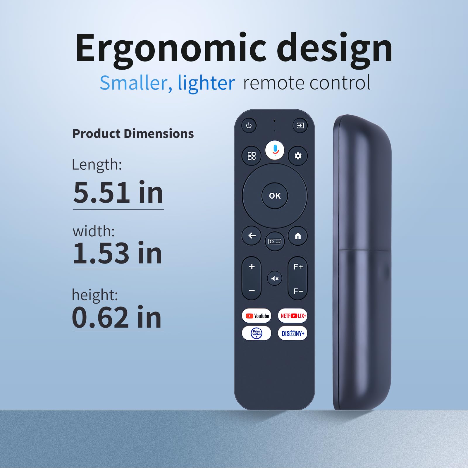ZWP Telecomando vocale di ricambio compatibile per proiettore WANBO Mozart 1 Pro/M1 PRO, ETOE E3 PRO/Whale Pro Smart, per proiettore ZCGIOBN, Nova C40 Poseidon E40